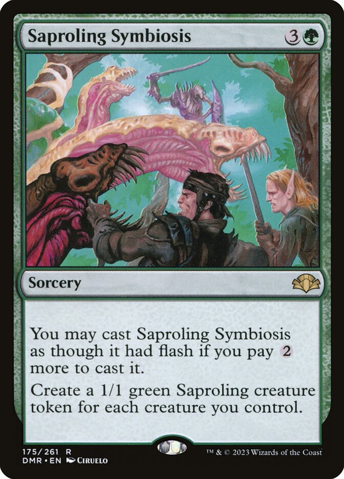 Saproling Symbiosis 175 (Dominaria Remastered)  | Good Games Morley