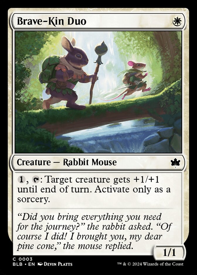 Brave-Kin Duo 3 (Bloomburrow)  - Foil | Good Games Morley