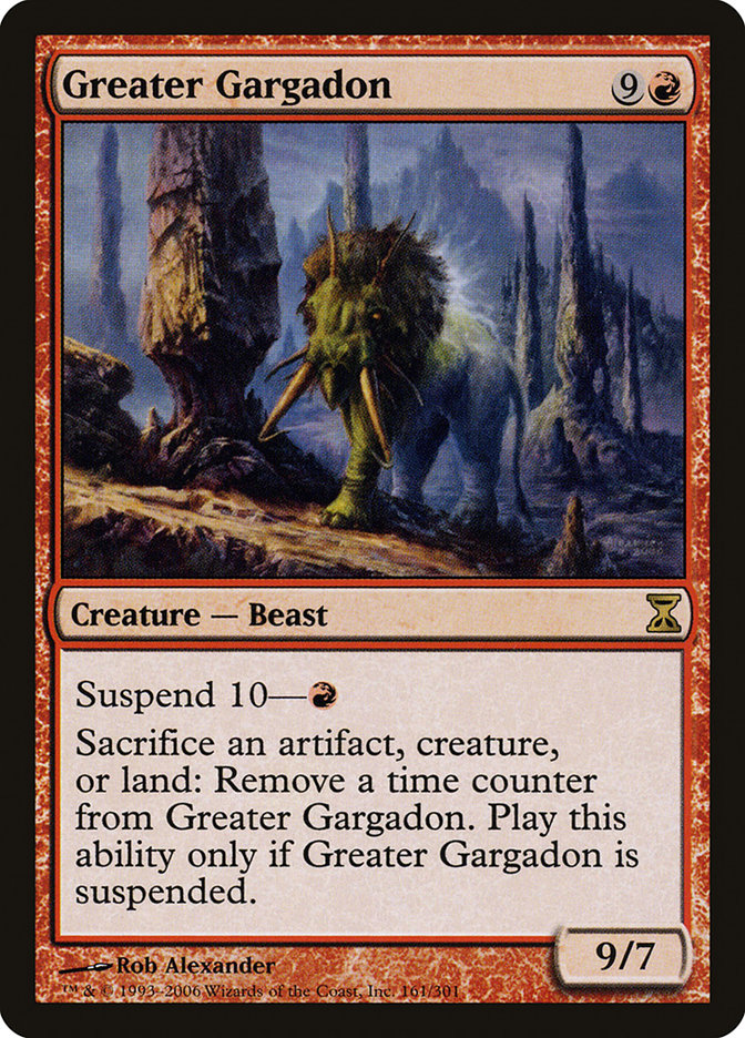 Greater Gargadon 161/301 (Time Spiral)  - Foil | Good Games Morley