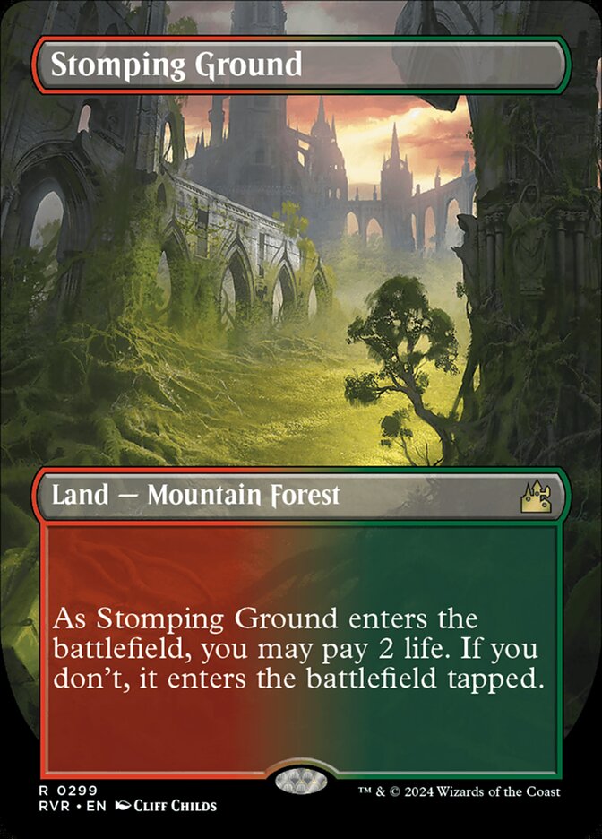 Stomping Ground 299/291 (Ravnica Remastered)  - Borderless | Good Games Morley