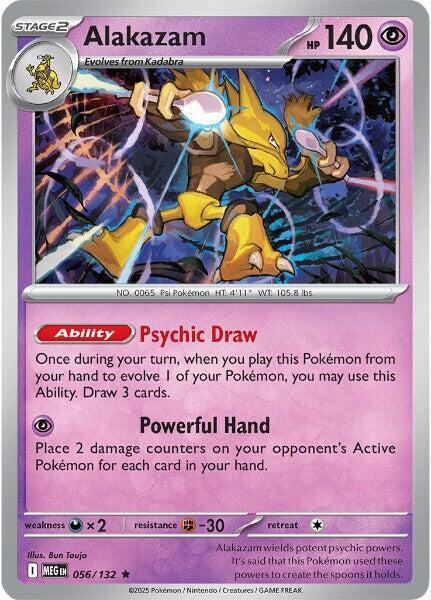 Alakazam 056/132 (ME01: Mega Evolution)  - Holofoil | Good Games Morley