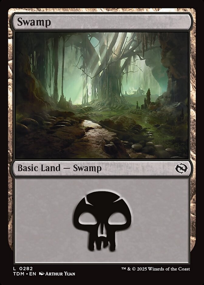 Swamp 282/291 (Tarkir: Dragonstorm)  - Foil | Good Games Morley