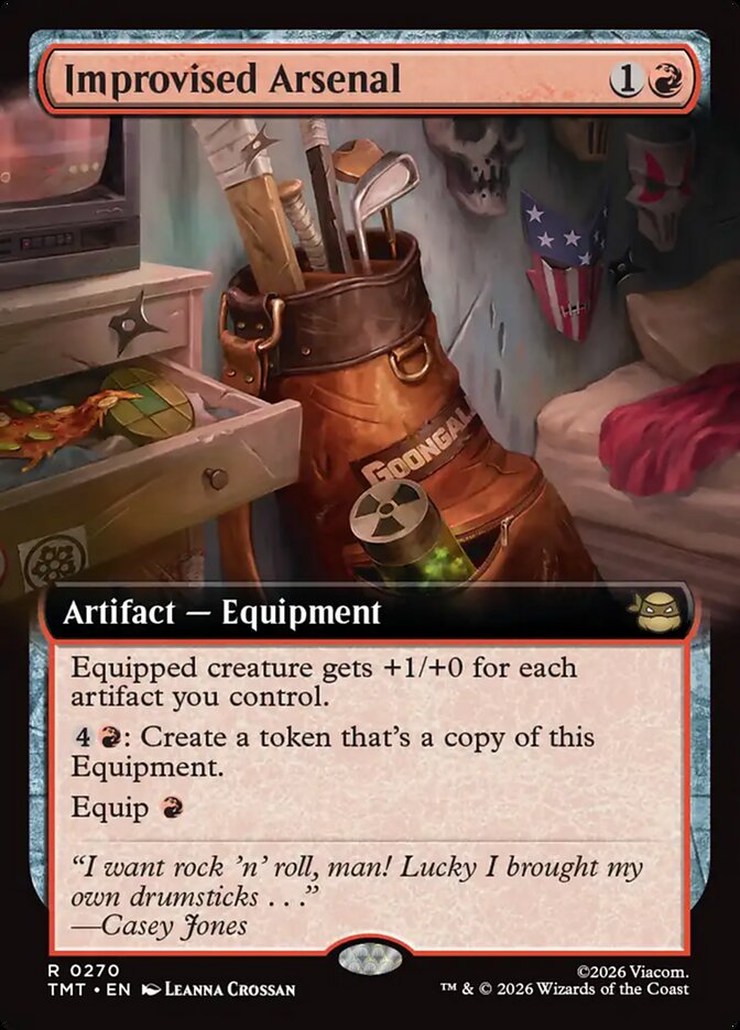 Improvised Arsenal  270 (Teenage Mutant Ninja Turtles)  - Extended Art Foil | Good Games Morley