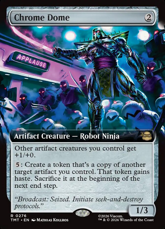Chrome Dome  276/190 (Teenage Mutant Ninja Turtles)  - Extended Art Foil | Good Games Morley