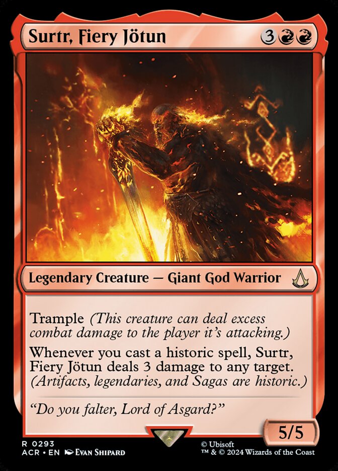 Surtr, Fiery Jötun 293/110 (Universes Beyond: Assassin's Creed)  | Good Games Morley