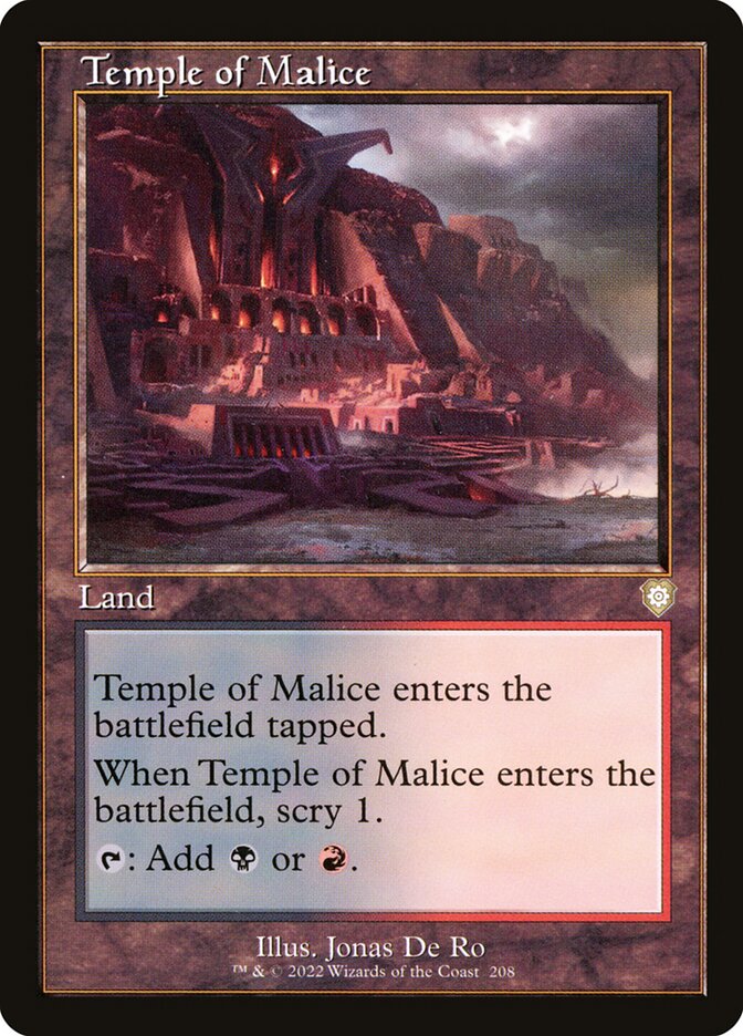 Temple of Malice 208/40 (Commander: The Brothers' War)  | Good Games Morley