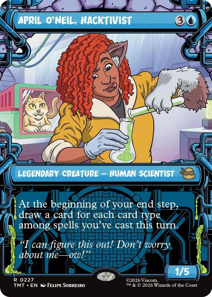 April O'Neil, Hacktivist 227/190 (Teenage Mutant Ninja Turtles)  - Showcase Foil | Good Games Morley