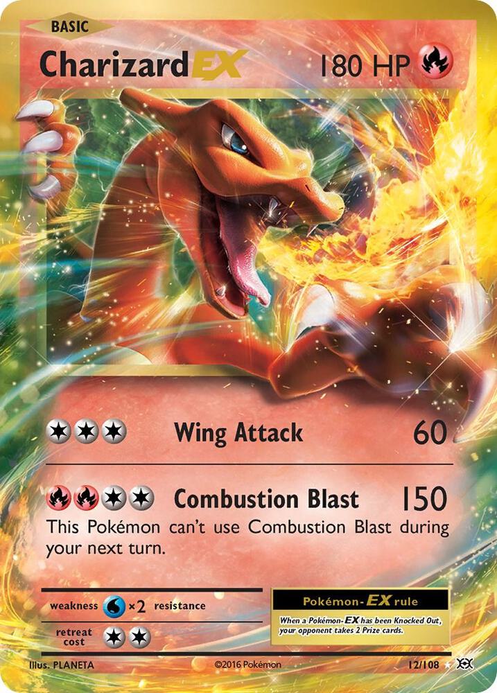 Charizard EX 12/108 (XY - Evolutions)  - Holofoil | Good Games Morley