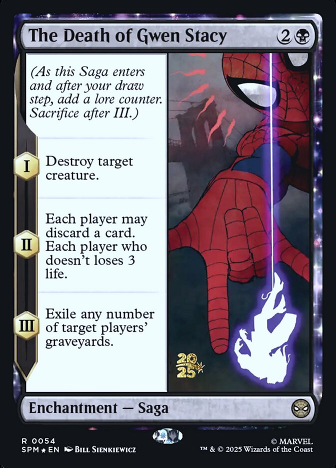 The Death of Gwen Stacy 54s/73 (Prerelease Cards)  - Foil | Good Games Morley
