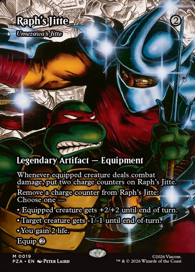 Raphs Jitte Umezawas Jitte Borderless 19 (Teenage Mutant Ninja Turtles Source Material)  - Borderless Foil | Good Games Morley
