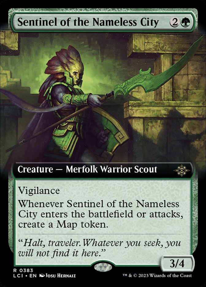 Sentinel of the Nameless City 383/291 (The Lost Caverns of Ixalan)  - Extended Art | Good Games Morley