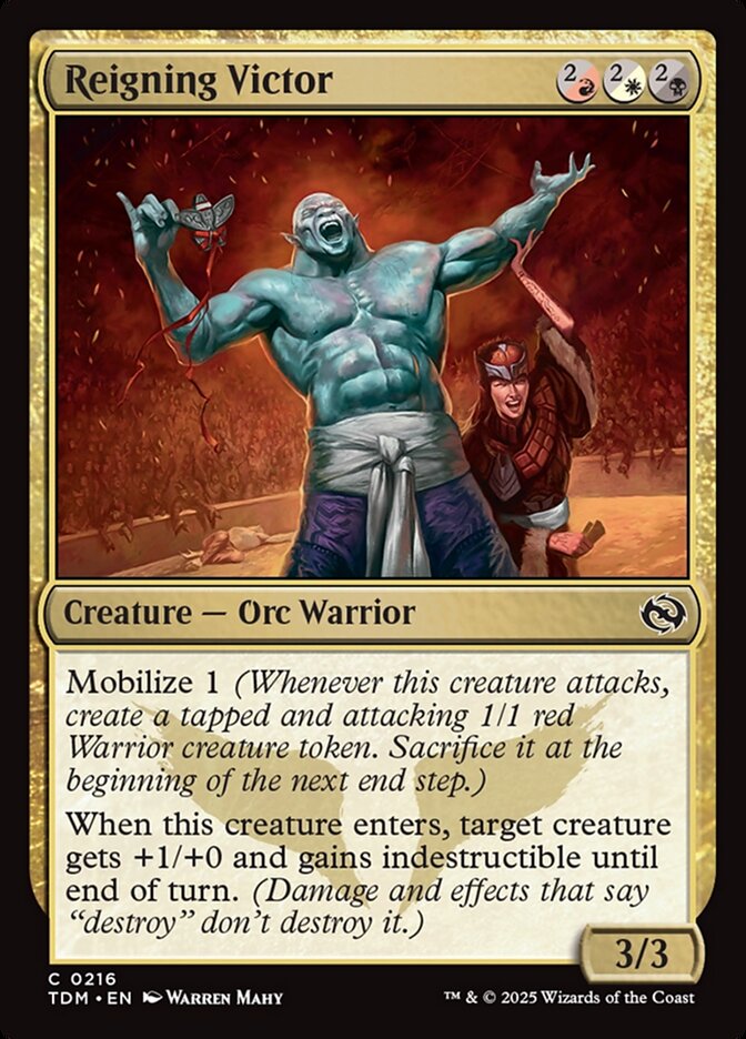 Reigning Victor 216/291 (Tarkir: Dragonstorm)  | Good Games Morley