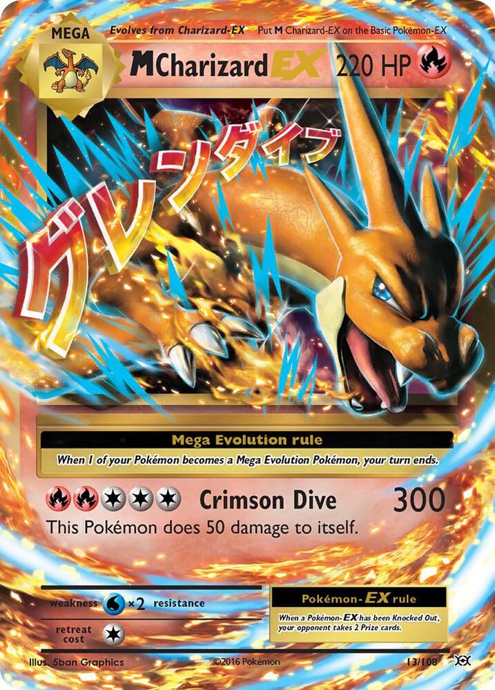M Charizard EX 13/108 (XY - Evolutions)  - Holofoil | Good Games Morley