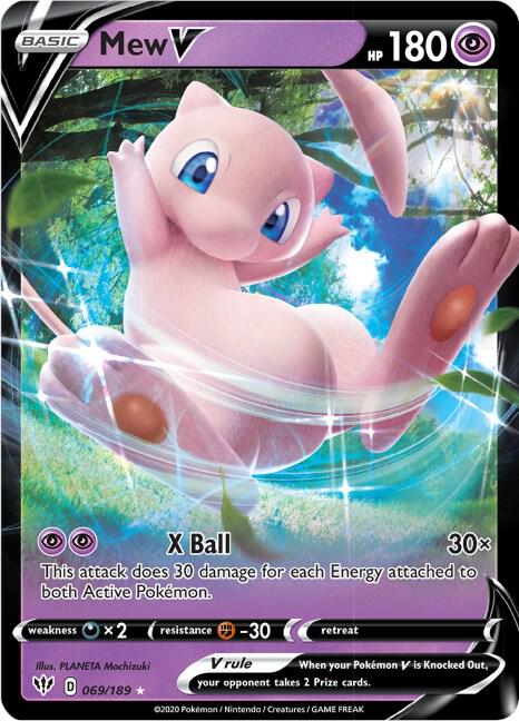 Mew V 069/189 (SWSH03: Darkness Ablaze)  - Holofoil | Good Games Morley