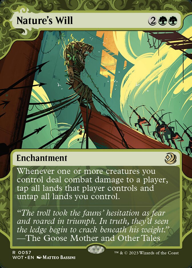 Nature's Will 57 (Wilds of Eldraine: Enchanting Tales)  - Showcase Foil | Good Games Morley