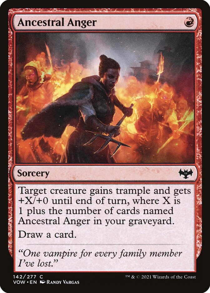 Ancestral Anger 142 (Innistrad: Crimson Vow)  | Good Games Morley