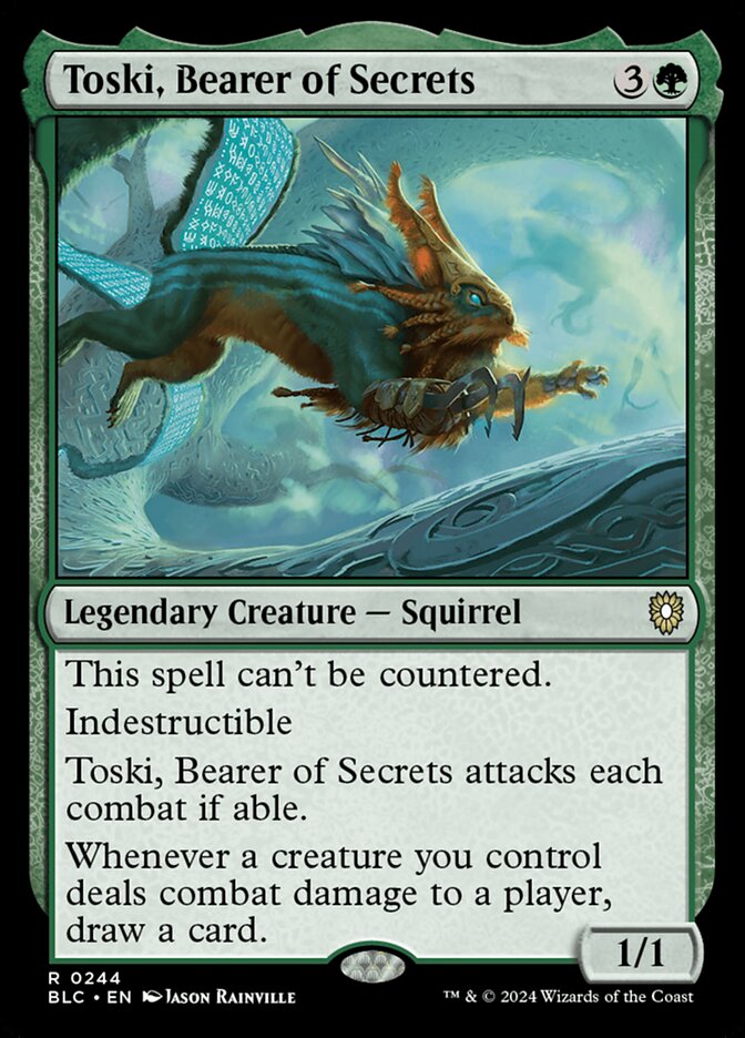 Toski, Bearer of Secrets 244 (Commander: Bloomburrow)  | Good Games Morley