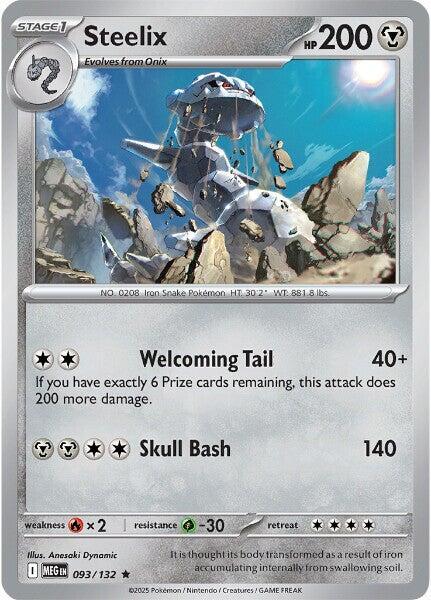 Steelix 093/132 (ME01: Mega Evolution)  - Holofoil | Good Games Morley