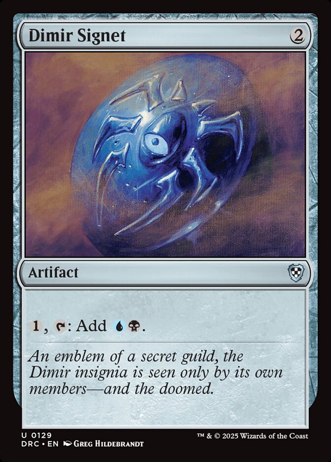 Dimir Signet 129 (Commander: Aetherdrift)  | Good Games Morley