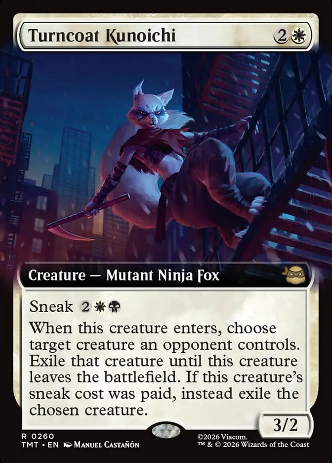 Turncoat Kunoichi 260 (Teenage Mutant Ninja Turtles)  - Extended Art Foil | Good Games Morley