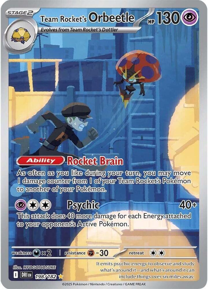 Team Rocket's Orbeetle 198/182 (SV10: Destined Rivals)  - Holofoil | Good Games Morley