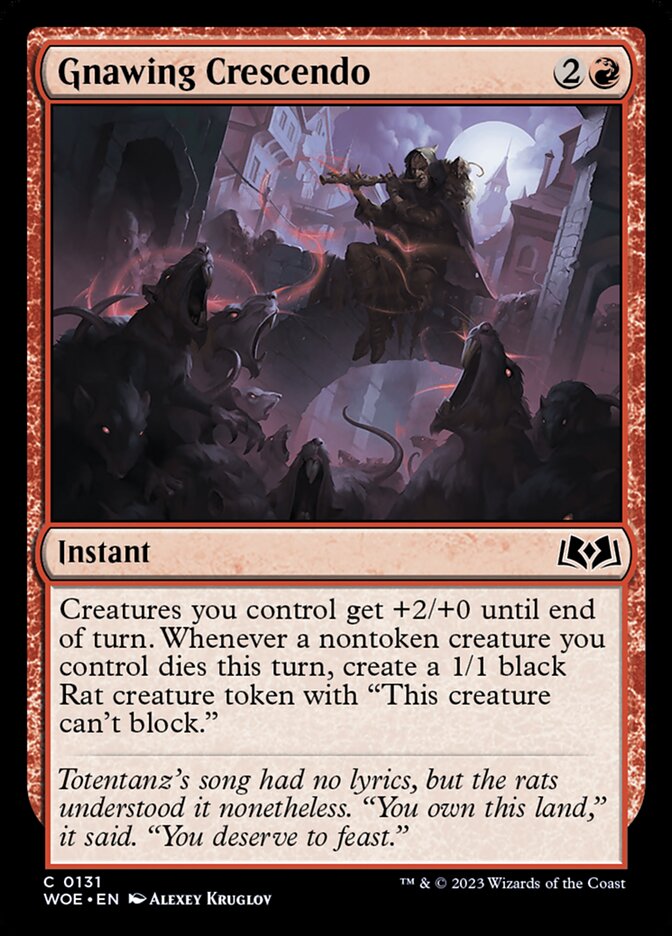 Gnawing Crescendo 131/276 (Wilds of Eldraine)  | Good Games Morley