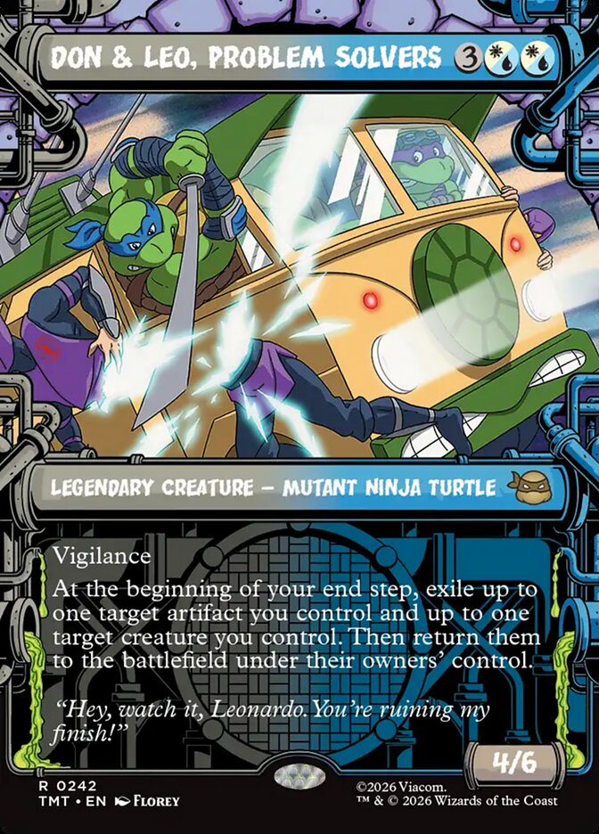 Don and Leo, Problem Solvers 242/190 (Teenage Mutant Ninja Turtles)  - Showcase | Good Games Morley