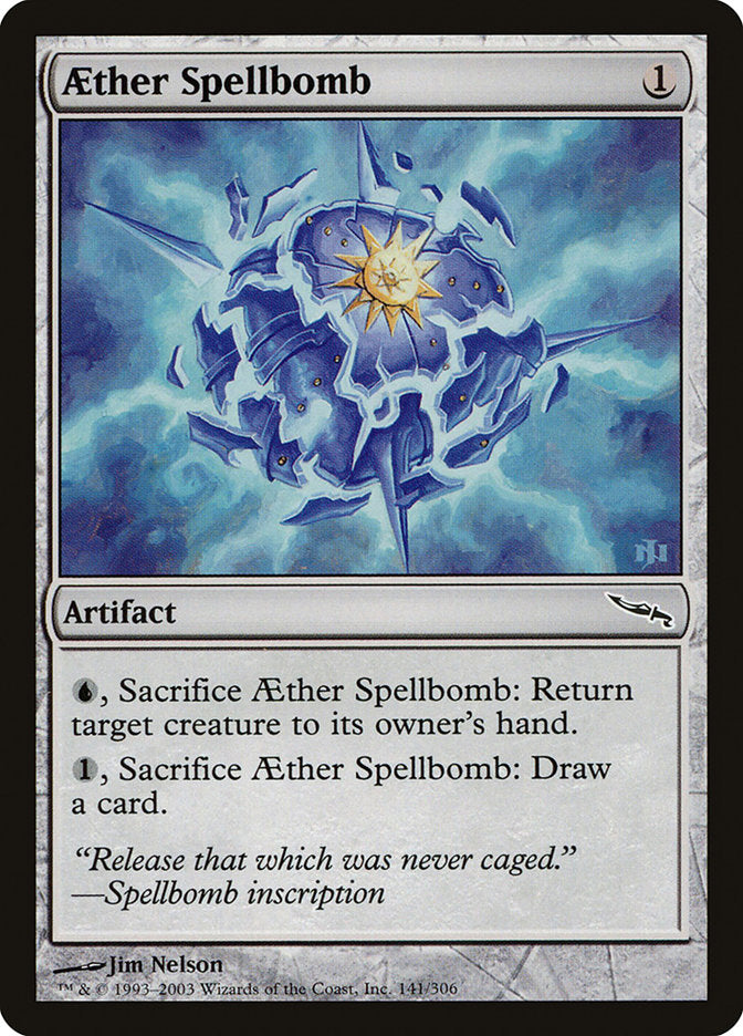 Aether Spellbomb 141 (Mirrodin)  - Foil | Good Games Morley