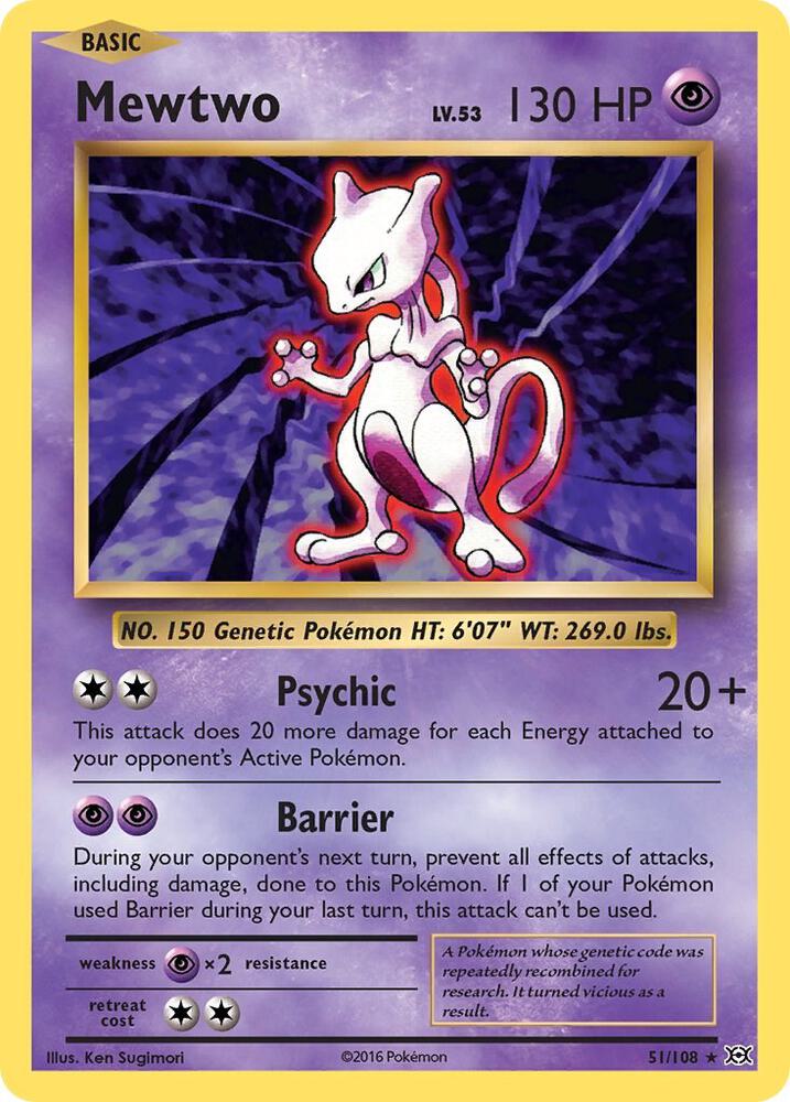 Mewtwo 51/108 (XY - Evolutions)  | Good Games Morley