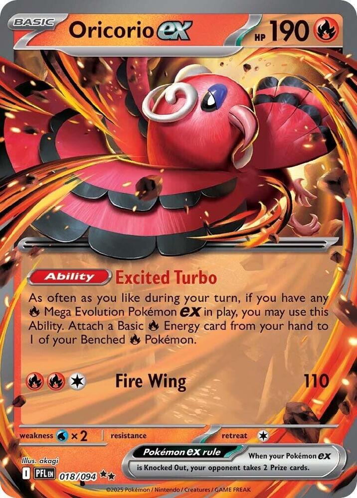 Oricorio ex 018/094 (ME02: Phantasmal Flames)  - Holofoil | Good Games Morley