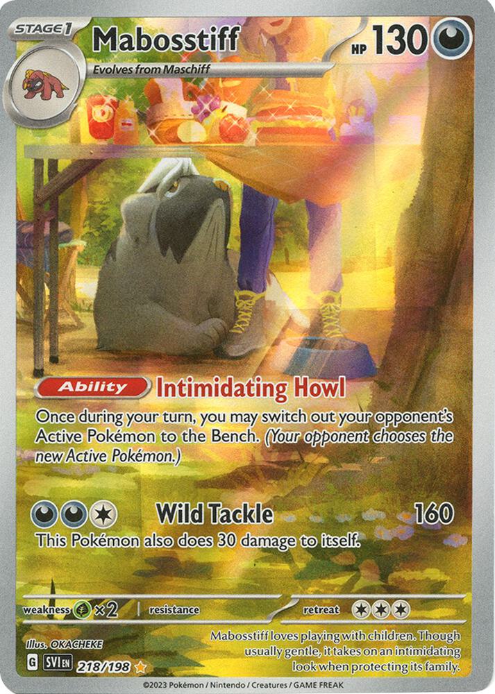 Mabosstiff 218/198 (SV01: Scarlet & Violet Base Set)  - Holofoil | Good Games Morley