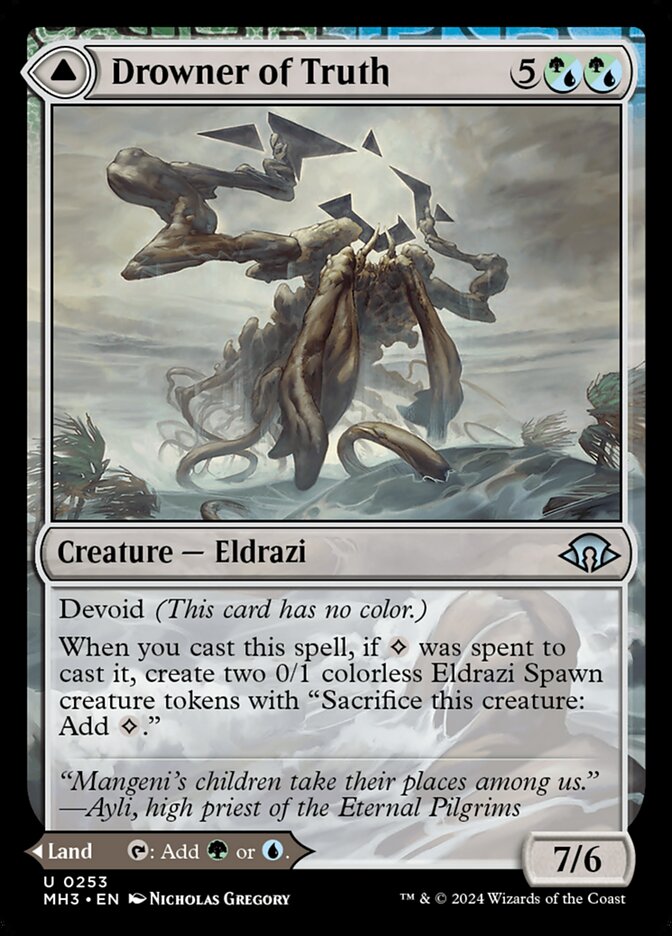 Drowner of Truth // Drowned Jungle 253/319 (Modern Horizons 3)  - Foil | Good Games Morley