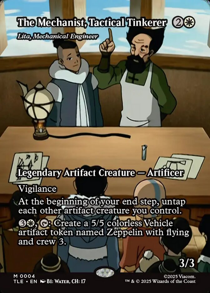The Mechanist, Tactical Tinkerer - Lita, Mechanical Engineer 4/317 (Avatar: The Last Airbender: Eternal-Legal)  - Borderless | Good Games Morley
