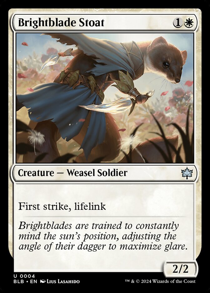 Brightblade Stoat 4 (Bloomburrow)  - Foil | Good Games Morley