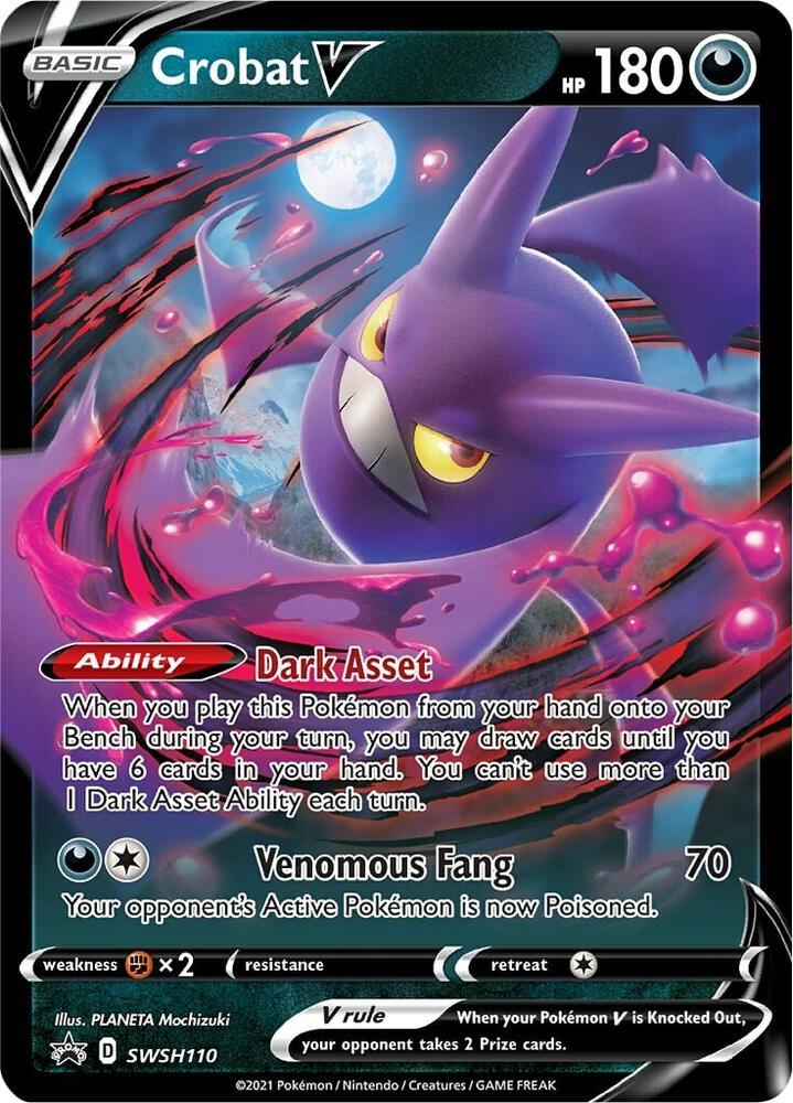 Crobat V SWSH110 (SWSH: Sword & Shield Promo Cards)  - Holofoil | Good Games Morley