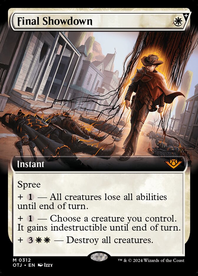 Final Showdown 312 (Outlaws of Thunder Junction)  - Extended Art Foil | Good Games Morley