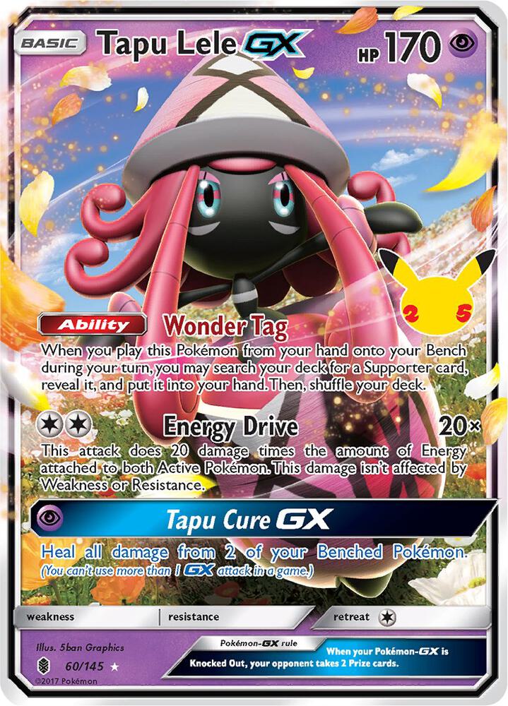 Tapu Lele GX 60/145 (Celebrations: Classic Collection)  - Holofoil | Good Games Morley