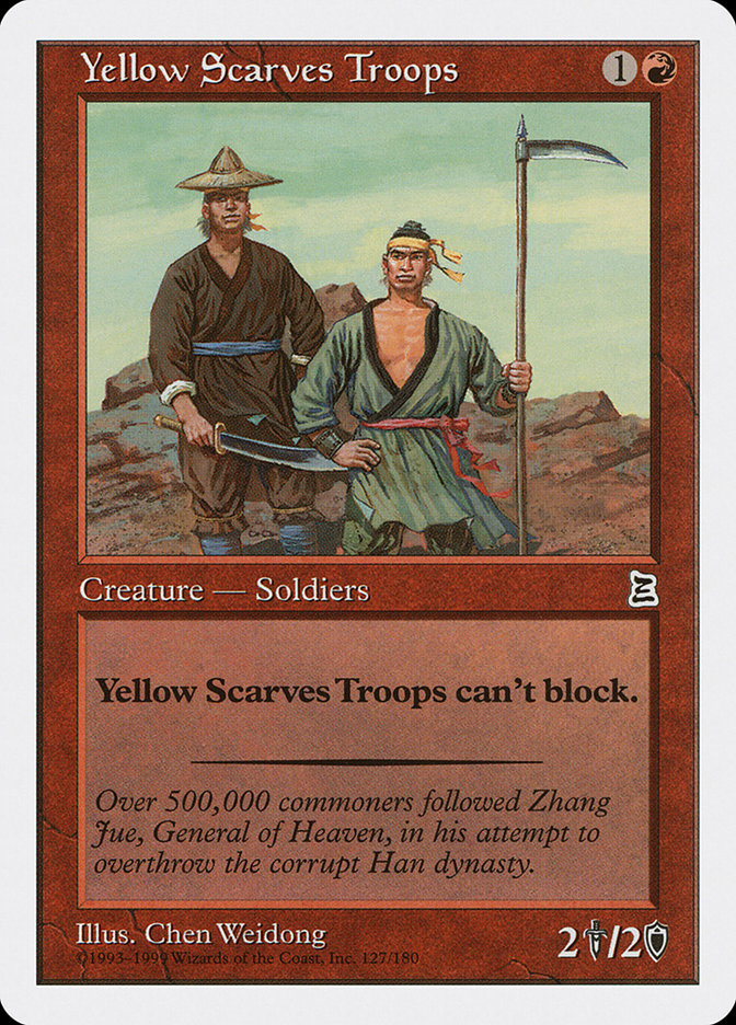 Yellow Scarves Troops 127/180 (Portal Three Kingdoms)  | Good Games Morley
