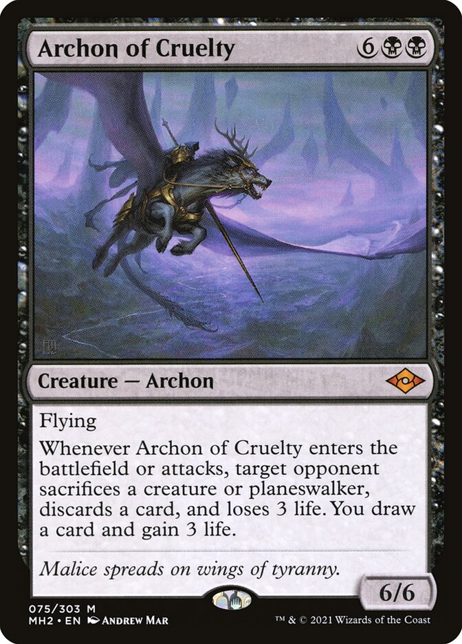Archon of Cruelty 75 (Modern Horizons 2)  - Foil | Good Games Morley