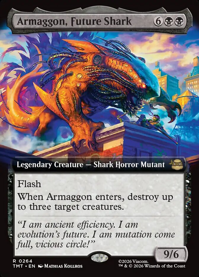 Armaggon, Future Shark 264/190 (Teenage Mutant Ninja Turtles)  - Extended Art Foil | Good Games Morley