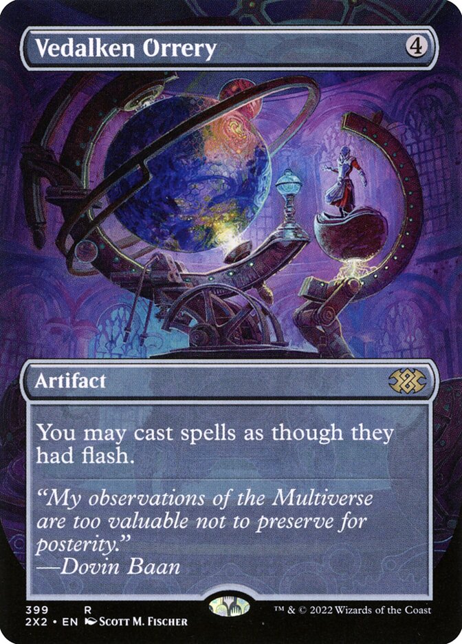 Vedalken Orrery Borderless 399 (Double Masters 2022)  - Foil | Good Games Morley