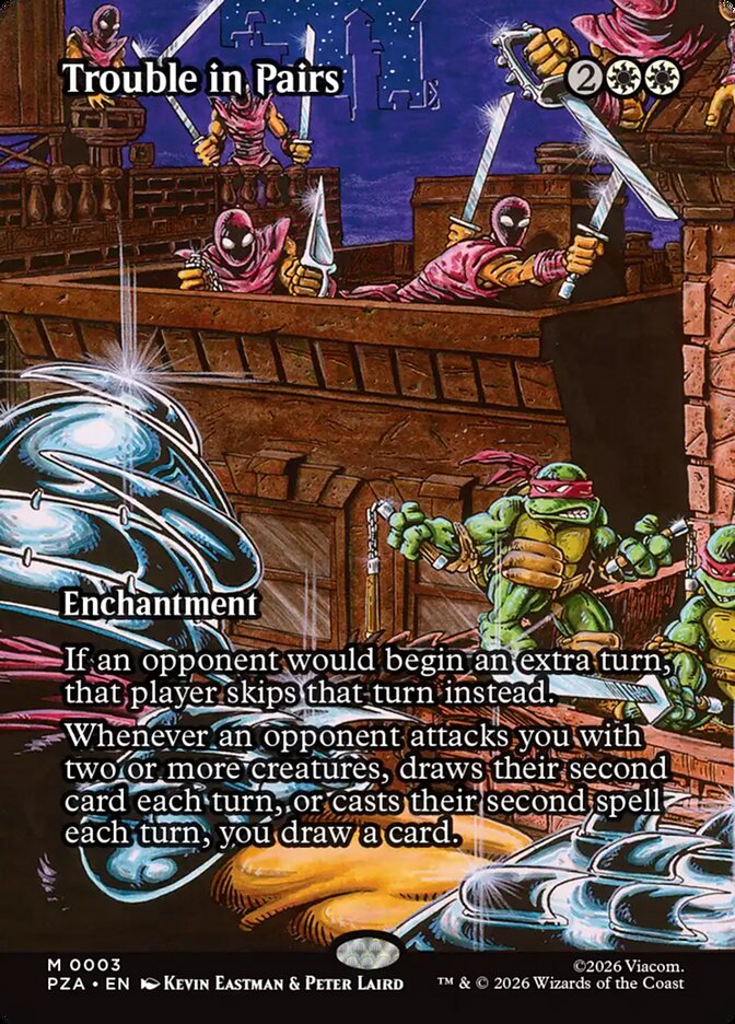 Trouble in Pairs 3/20 (Teenage Mutant Ninja Turtles Source Material)  - Borderless Foil | Good Games Morley