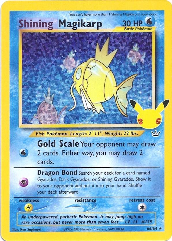 Shining Magikarp 66/64 (Celebrations: Classic Collection)  - Holofoil | Good Games Morley
