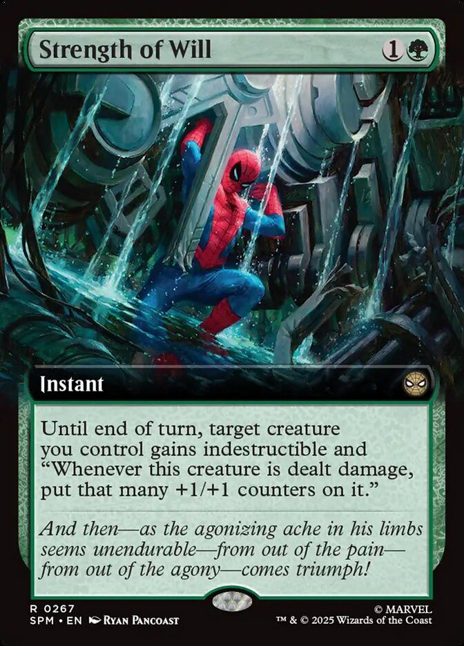 Strength of Will 267 (Marvel's Spider-Man)  - Extended Art Foil | Good Games Morley