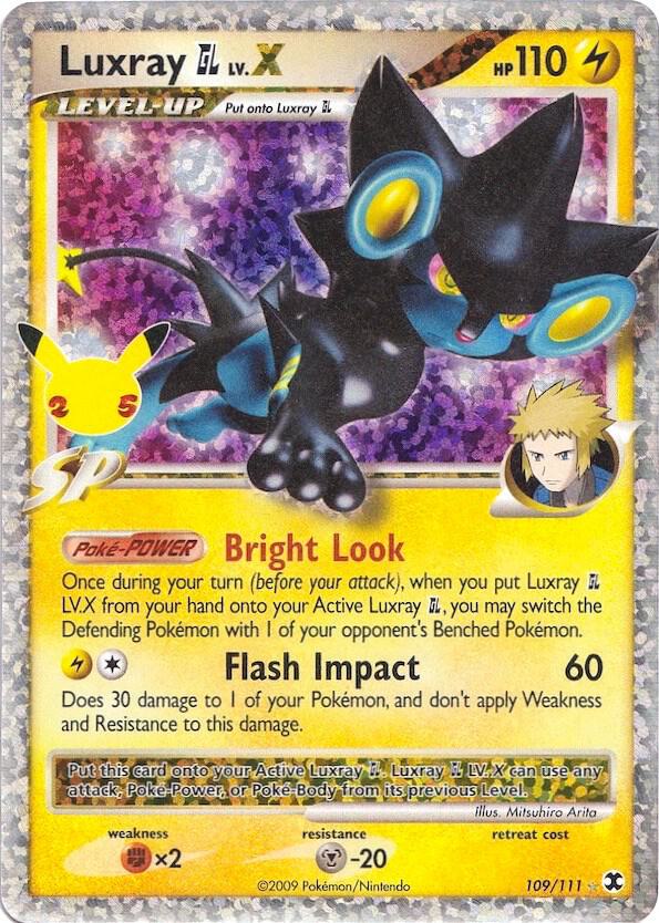 Luxray GL Lv.X 109/111 (Celebrations: Classic Collection)  - Holofoil | Good Games Morley
