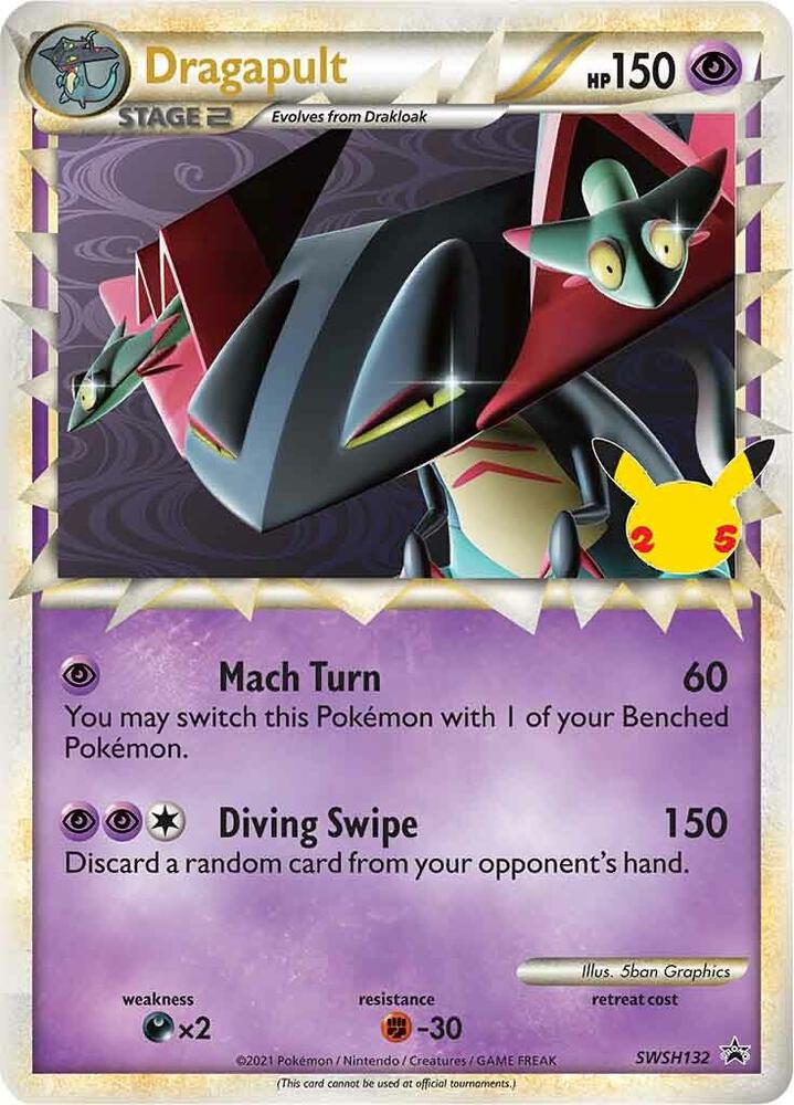 Dragapult Prime SWSH132 (SWSH: Sword & Shield Promo Cards)  - Holofoil | Good Games Morley