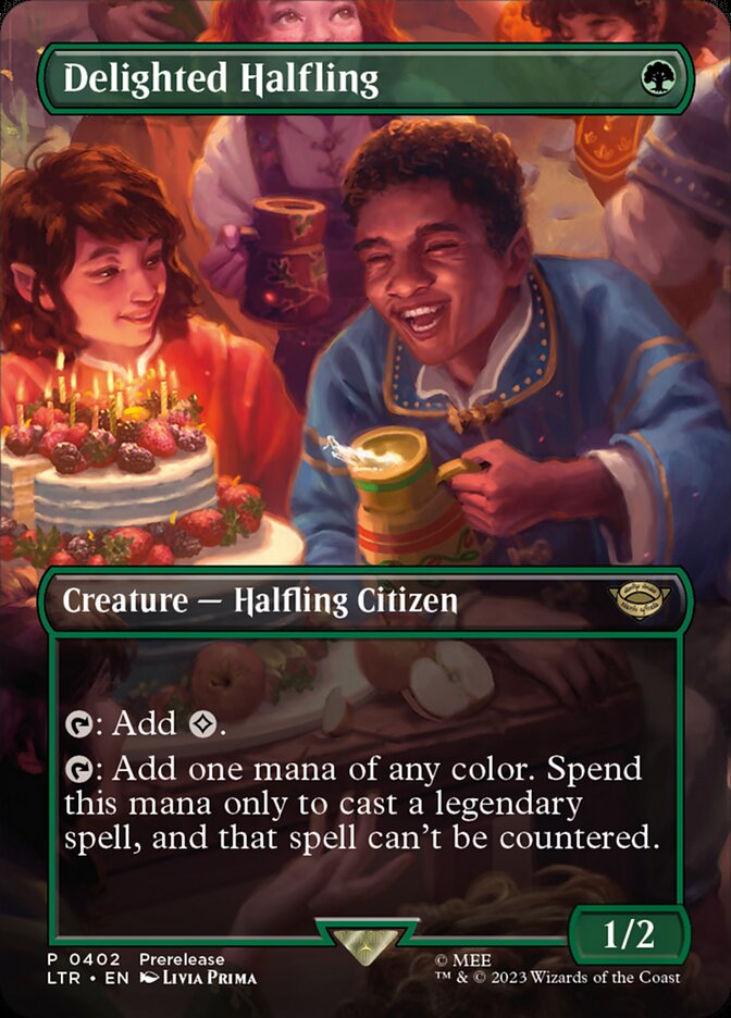 Delighted Halfling 402 (Universes Beyond: The Lord of the Rings: Tales of Middle-earth)  - Borderless | Good Games Morley