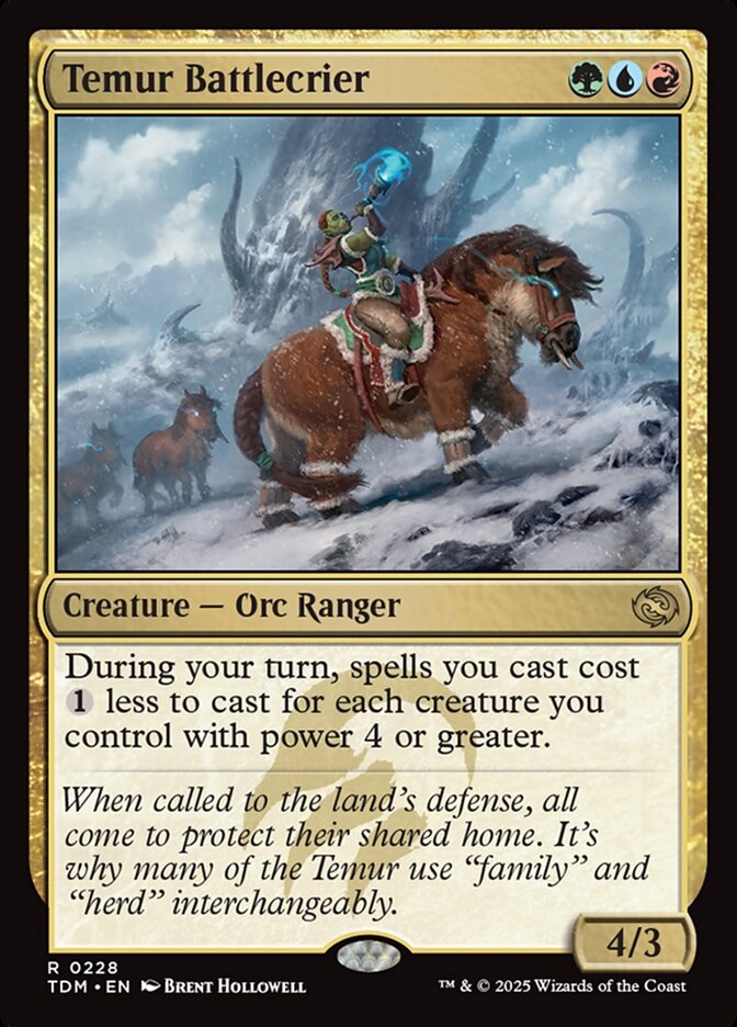 Temur Battlecrier 228 (Tarkir: Dragonstorm)  - Foil | Good Games Morley