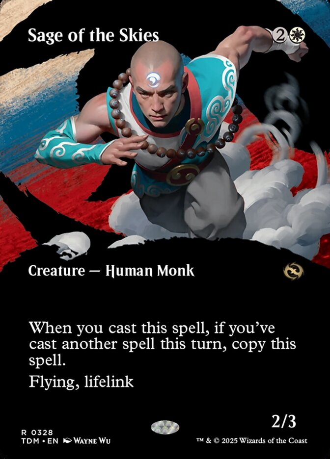 Sage of the Skies 328/291 (Tarkir: Dragonstorm)  - Borderless Foil | Good Games Morley