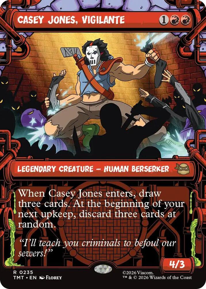 Casey Jones, Vigilante 235 (Teenage Mutant Ninja Turtles)  - Showcase Foil | Good Games Morley